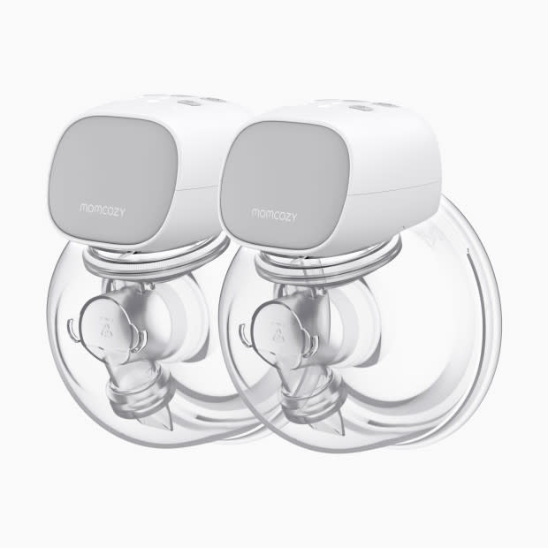 Momcozy S9 Pro wearable breast pump with motor on top