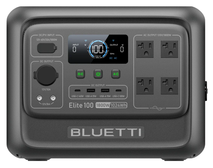 BLUETTI Elite 100 V2 being used at a campsite